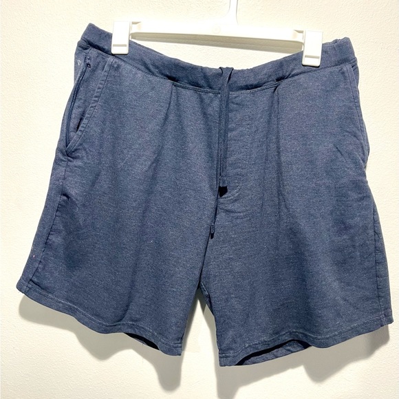 Eddie Bauer lounge shorts summer gray comfy cotton pocket drawstring men XXL - Picture 2 of 10